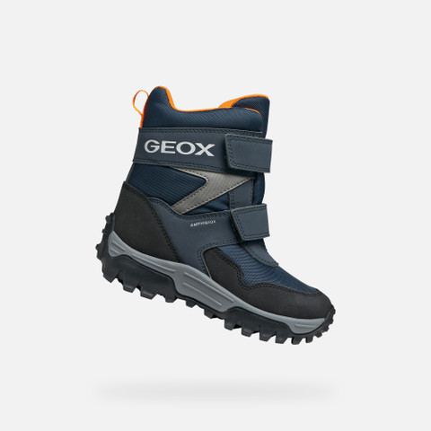 Bottes d’hiver HIMALAYA ABX GARÇON Bleu marine/Orange | GEOX