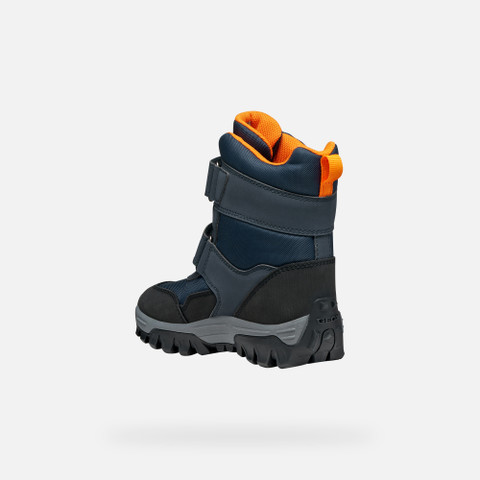 Bottes d’hiver HIMALAYA ABX GARÇON Bleu marine/Orange - image number 3 | GEOX