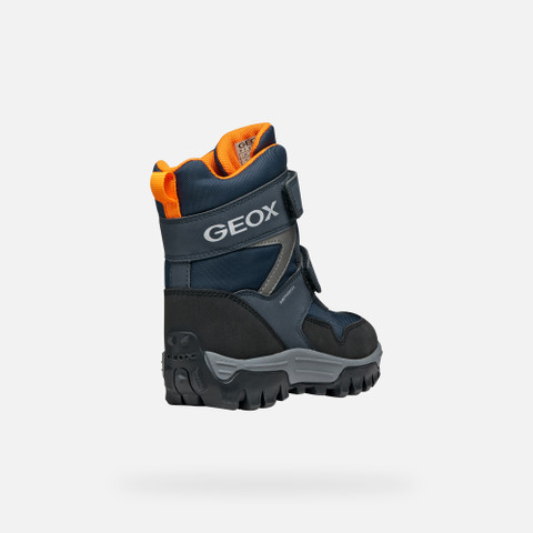Bottes d’hiver HIMALAYA ABX GARÇON Bleu marine/Orange - image number 4 | GEOX
