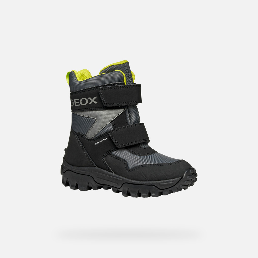 Winter boots HIMALAYA ABX BOY Dark Grey/Lime - image number 2 | GEOX