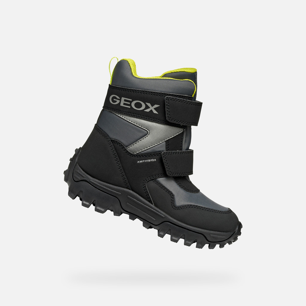 Winter boots HIMALAYA ABX BOY Dark Grey/Lime - image number 0 | GEOX