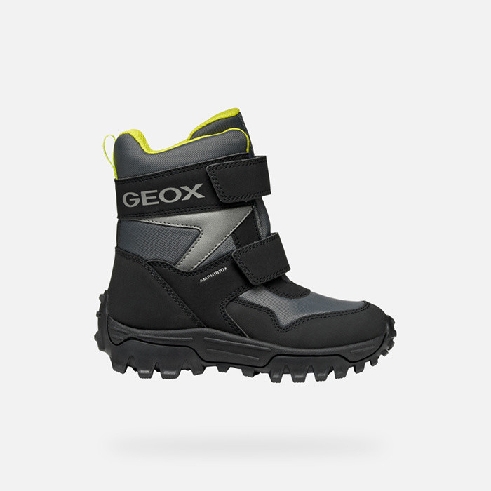 Winter boots HIMALAYA ABX BOY Dark Grey/Lime | GEOX