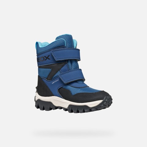 Bottines imperm&eacute;ables de neige HIMALAYA ABX GAR&Ccedil;ON Bleu aviateur/Noir - image number 2 | GEOX