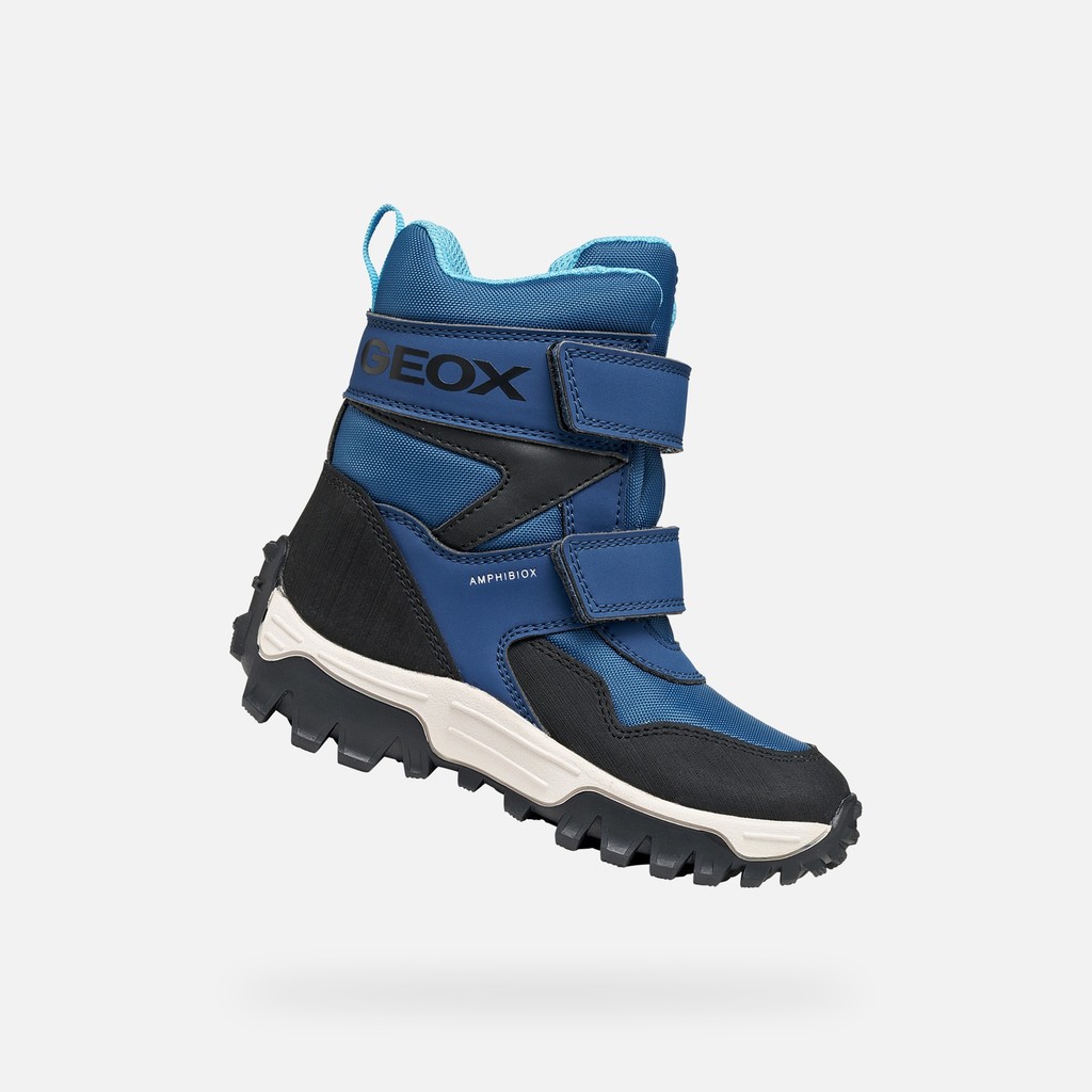 Bottines imperm&eacute;ables de neige HIMALAYA ABX GAR&Ccedil;ON Bleu aviateur/Noir - image number 0 | GEOX