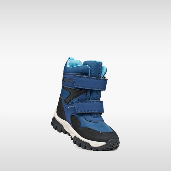 Bottines imperm&eacute;ables de neige HIMALAYA ABX GAR&Ccedil;ON Bleu aviateur/Noir | GEOX
