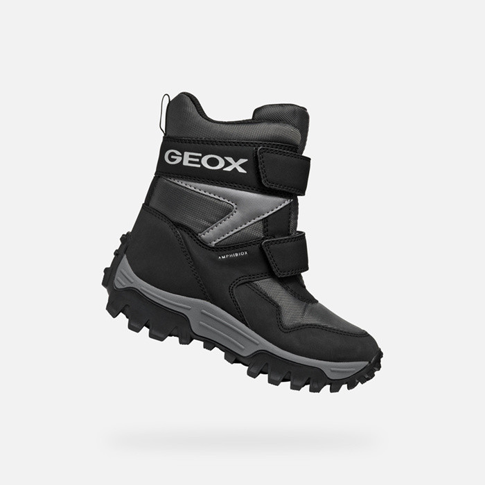 Waterproof boots HIMALAYA ABX BOY Anthracite/Black | GEOX