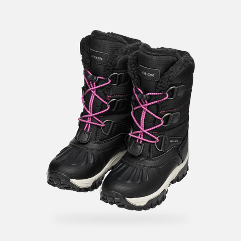 Winter boots HIMALAYA ABX JUNIOR Black/Fuchsia - image number 8 | GEOX