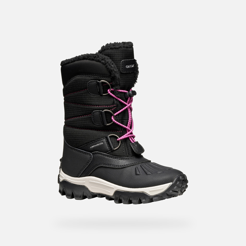 Winter boots HIMALAYA ABX JUNIOR Black/Fuchsia - image number 2 | GEOX