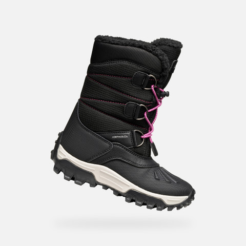 Winter boots HIMALAYA ABX JUNIOR Black/Fuchsia - image number 0 | GEOX