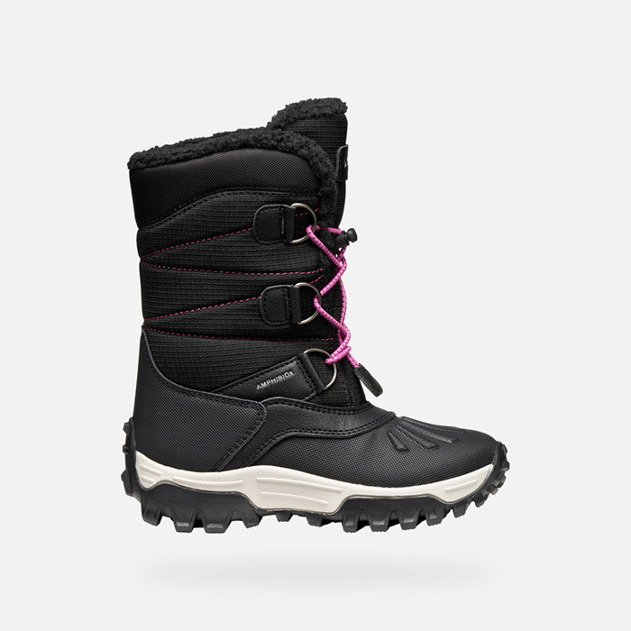 Winter boots HIMALAYA ABX JUNIOR Black/Fuchsia | GEOX