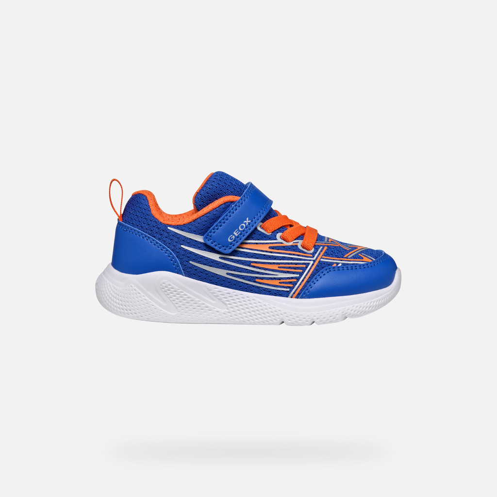 Geox SPRINTYE BOY Royal Orange Low Top Sneakers Geox