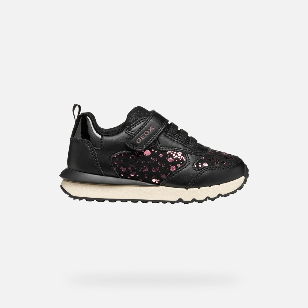 Klettschuhe FASTICS M&Auml;DCHEN Schwarz/Violett - image number 1 | GEOX