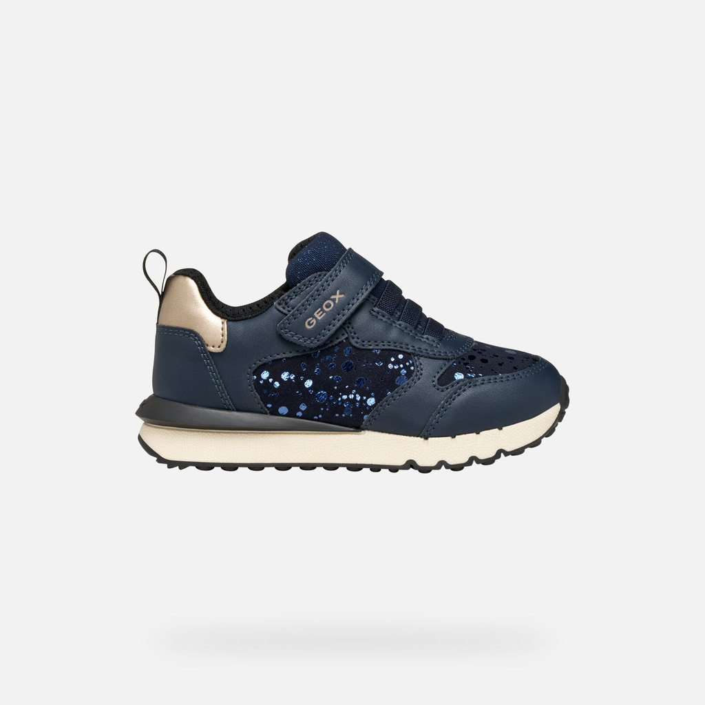 Low top sneakers FASTICS GIRL Dark navy/Platinum - image number 1 | GEOX