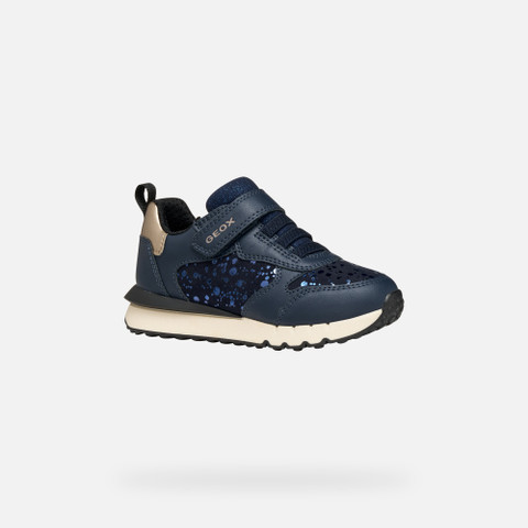Low top sneakers FASTICS GIRL Dark navy/Platinum - image number 2 | GEOX