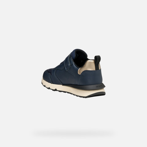 Low top sneakers FASTICS GIRL Dark navy/Platinum - image number 3 | GEOX