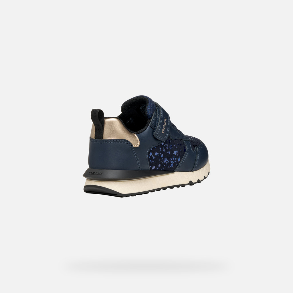 Low top sneakers FASTICS GIRL Dark navy/Platinum - image number 4 | GEOX
