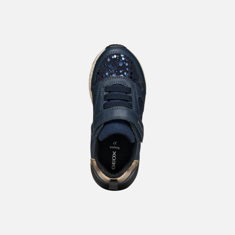 Low top sneakers FASTICS GIRL Dark navy/Platinum - image number 5 | GEOX
