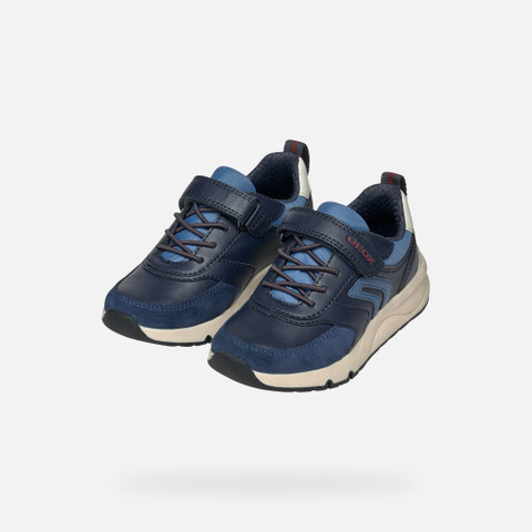 Low top sneakers ROONER BOY Navy/Dark Red - image number 7 | GEOX