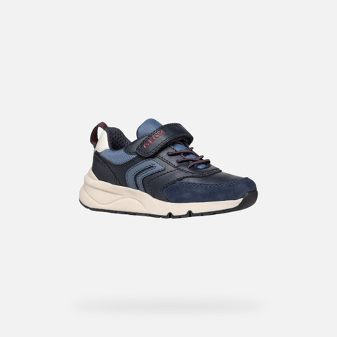 Low top sneakers ROONER BOY Navy/Dark Red - image number 2 | GEOX