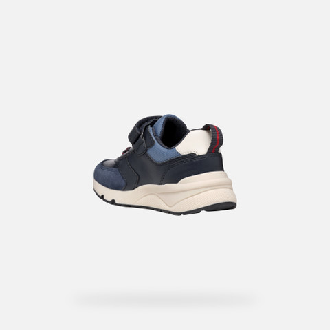 Low top sneakers ROONER BOY Navy/Dark Red - image number 3 | GEOX