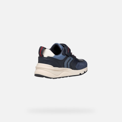 Low top sneakers ROONER BOY Navy/Dark Red - image number 4 | GEOX