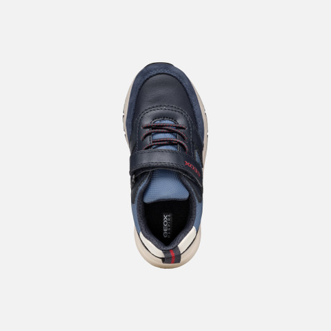 Low top sneakers ROONER BOY Navy/Dark Red - image number 5 | GEOX