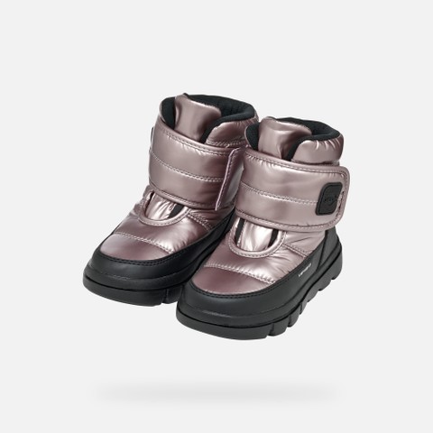 Winter boots WILLABOOM ABX GIRL Light Lilac/Black - image number 7 | GEOX