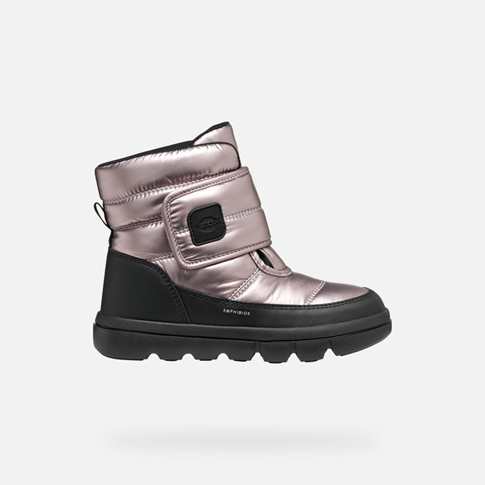 Winter boots WILLABOOM ABX GIRL Light Lilac/Black | GEOX