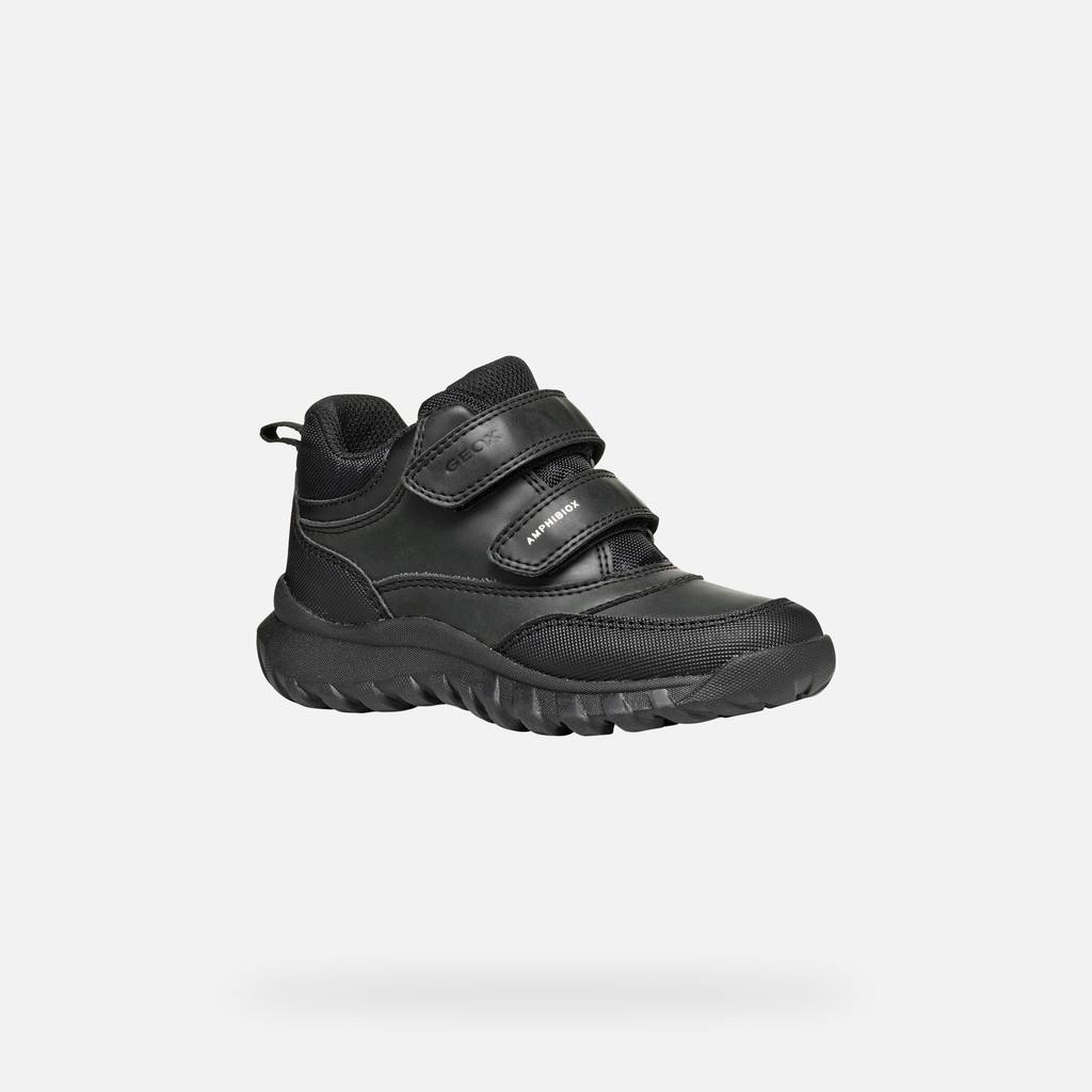 Waterproof ankle boots SIMBYOS ABX BOY Black - image number 2 | GEOX