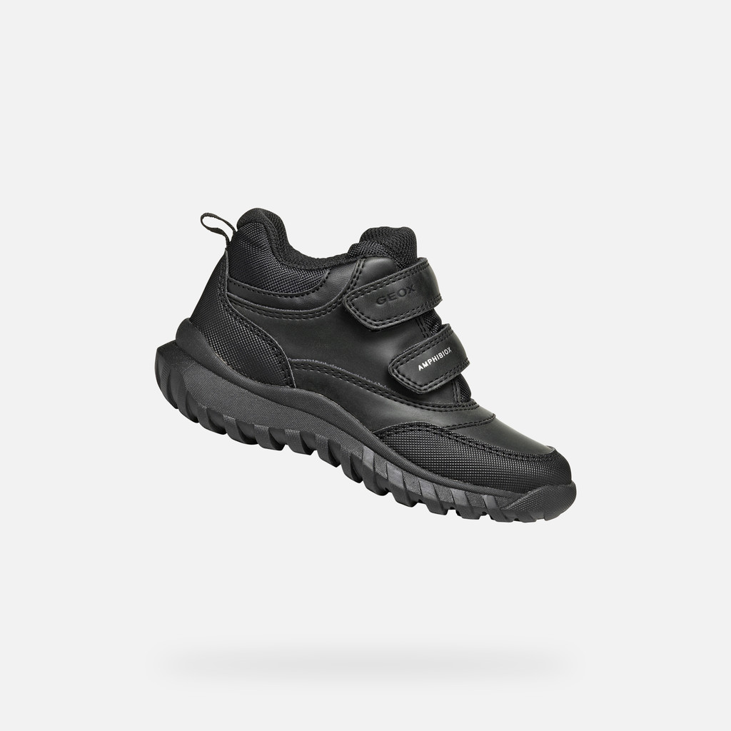 Waterproof ankle boots SIMBYOS ABX BOY Black - image number 0 | GEOX