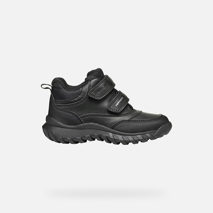 Waterproof ankle boots SIMBYOS ABX BOY Black | GEOX