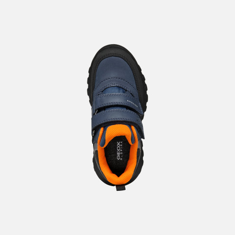 Waterproof ankle boots SIMBYOS ABX BOY Blue/Orange - image number 5 | GEOX