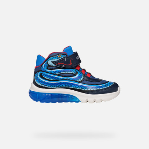 High top sneakers CIBERDRON BOY Navy/Sky - image number 1 | GEOX