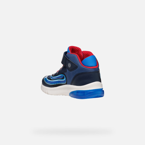 High top sneakers CIBERDRON BOY Navy/Sky - image number 3 | GEOX