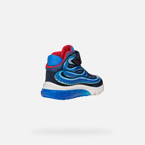 High top sneakers CIBERDRON BOY Navy/Sky - image number 4 | GEOX