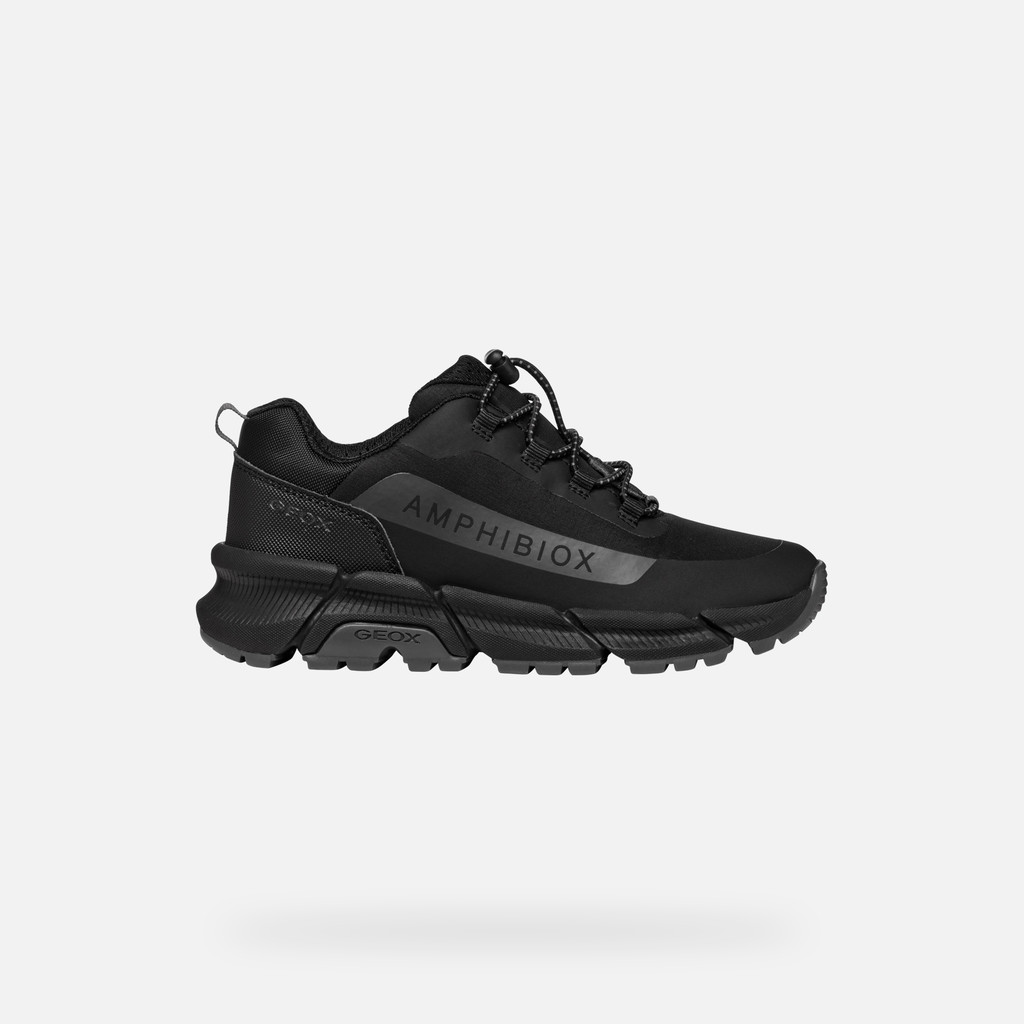Low top sneakers FLEXYPER PLUS ABX BOY Black/Dark Gray - image number 1 | GEOX