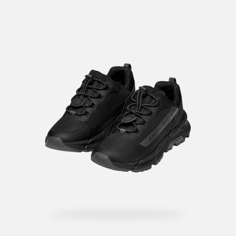 Low top sneakers FLEXYPER PLUS ABX BOY Black/Dark Gray - image number 7 | GEOX