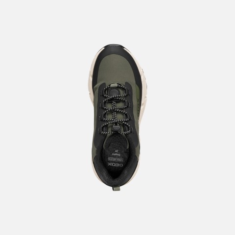 Baskets l&eacute;g&egrave;res et amorties FLEXYPER PLUS ABX GAR&Ccedil;ON Vert militaire/Noir - image number 6 | GEOX