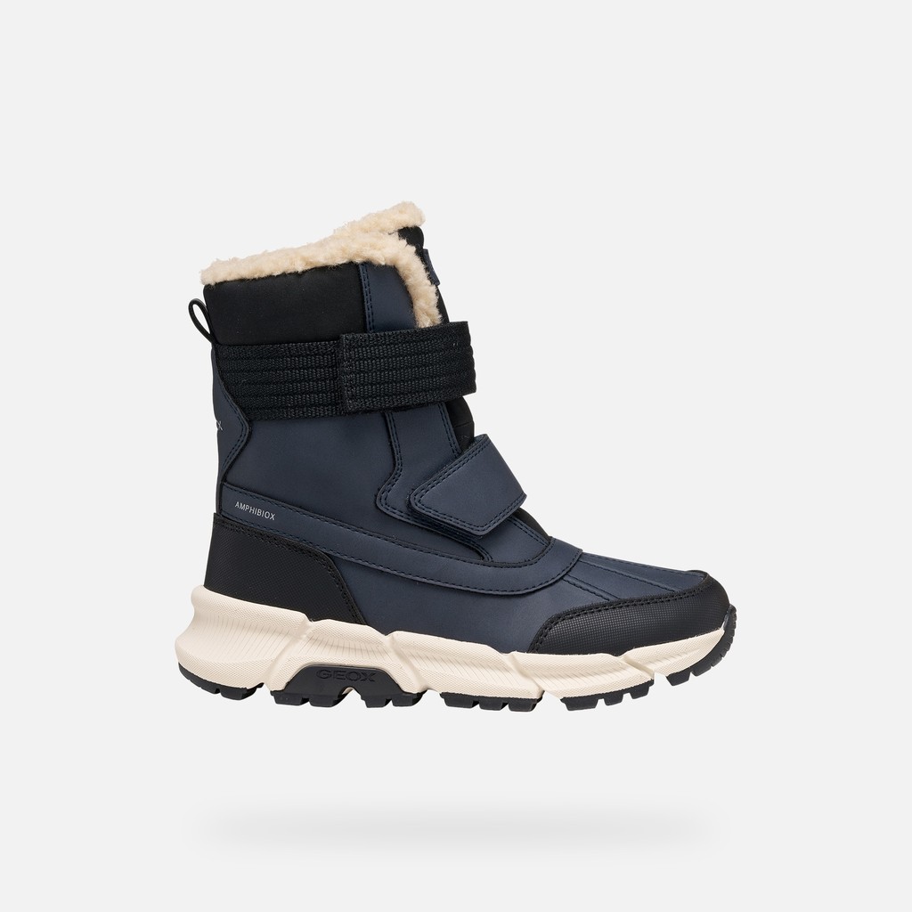 Waterproof ankle boots FLEXYPER PLUS ABX JUNIOR Navy - image number 1 | GEOX