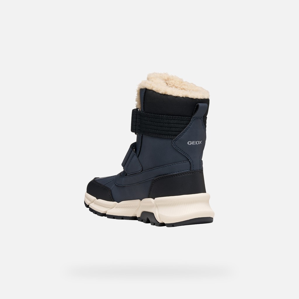 Waterproof ankle boots FLEXYPER PLUS ABX JUNIOR Navy - image number 3 | GEOX