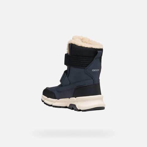Waterproof ankle boots FLEXYPER PLUS ABX JUNIOR Navy - image number 3 | GEOX