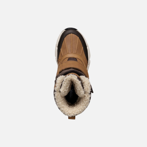 Mid calf boots FLEXYPER PLUS ABX BOY Tobacco/Coffee - image number 5 | GEOX
