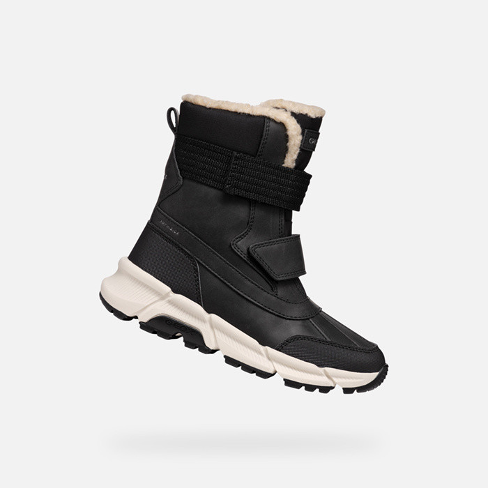 Mid calf boots FLEXYPER PLUS ABX BOY Black | GEOX