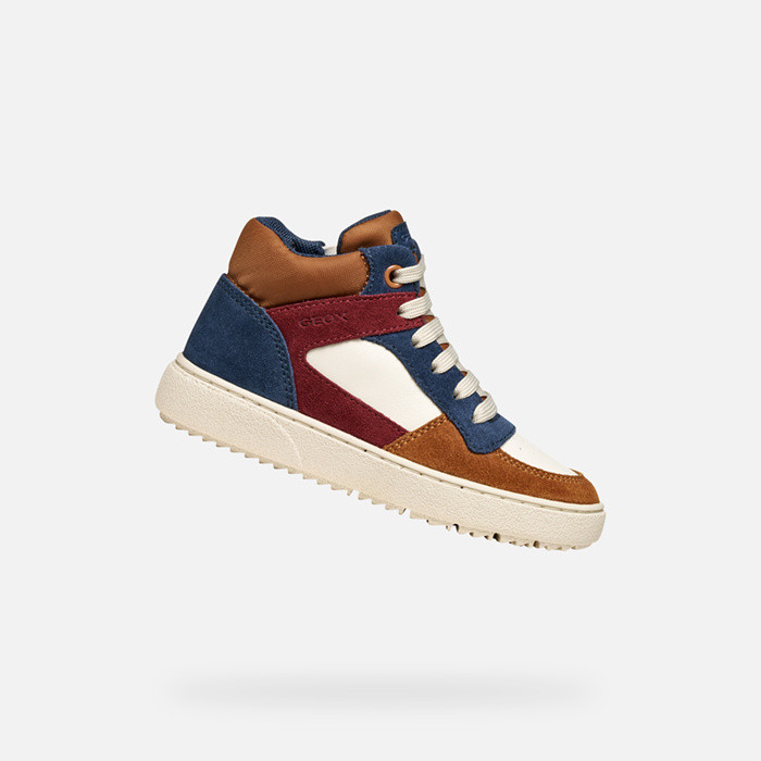 High top sneakers THELEVEN BOY Light ivory/Light brown | GEOX