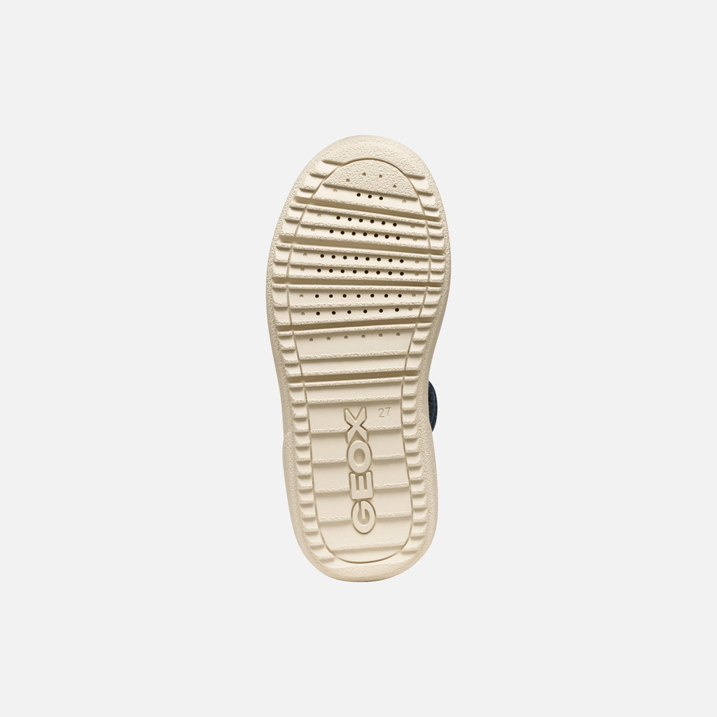 High top sneakers THELEVEN BOY Light ivory/Light brown - image number 6 | GEOX