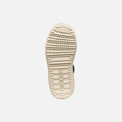 High top sneakers THELEVEN BOY Light ivory/Light brown - image number 6 | GEOX