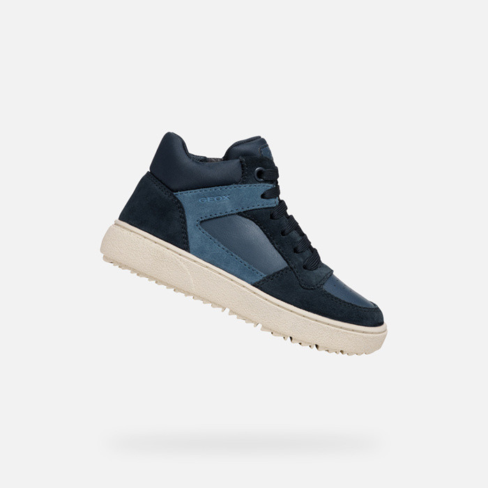 Sneakers alte THELEVEN BAMBINO Blu navy chiaro/Blu navy | GEOX