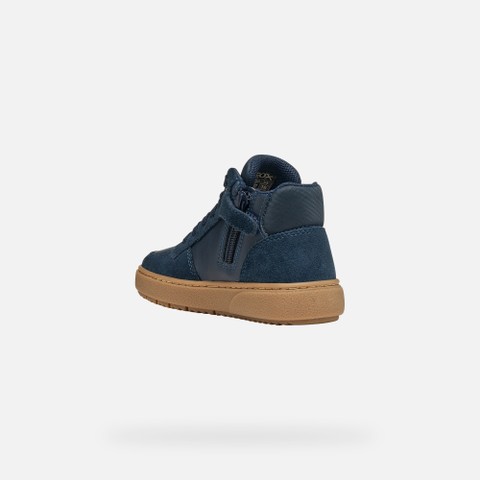 Sneakers alte THELEVEN BAMBINO Blu navy/Verde militare - image number 3 | GEOX