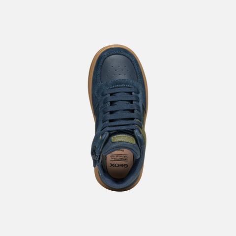 Sneakers alte THELEVEN BAMBINO Blu navy/Verde militare - image number 5 | GEOX