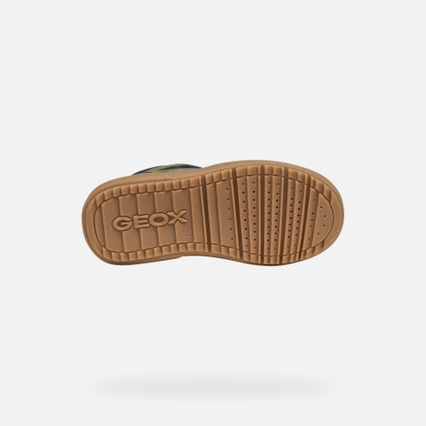 Sneakers alte THELEVEN BAMBINO Blu navy/Verde militare - image number 6 | GEOX